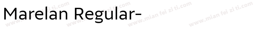 Marelan Regular字体转换